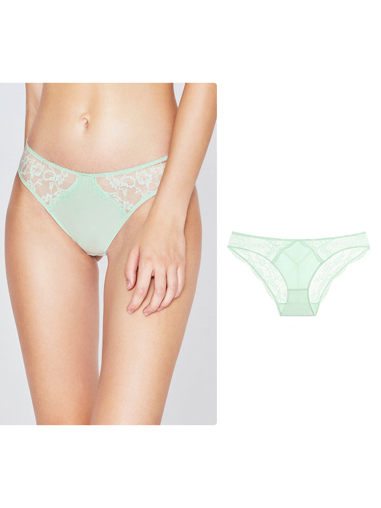 3/4カップ 総レースブラ ペアショーツ