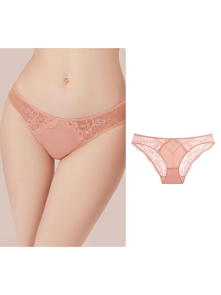 3/4カップ 総レースブラ ペアショーツ