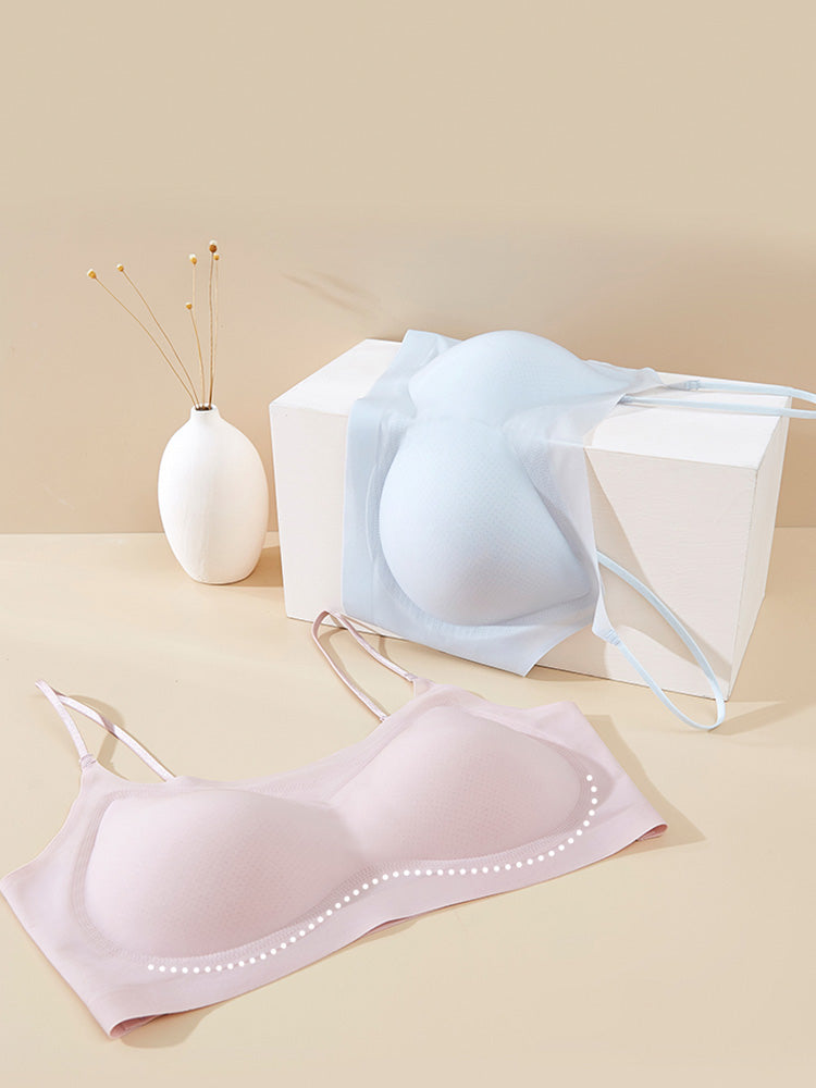 【ノンワイヤー】シームレス冷感通気ブラ