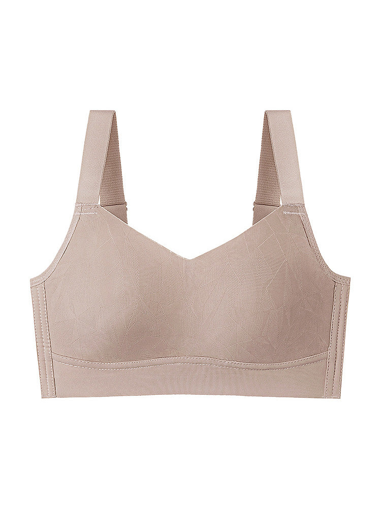 【在庫処分・ノンワイヤー】伸びる生地 ワイヤーレス小さく見せるブラ