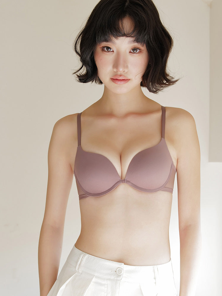 【ワイヤー入り】谷間メイクブラ アウターに響かない