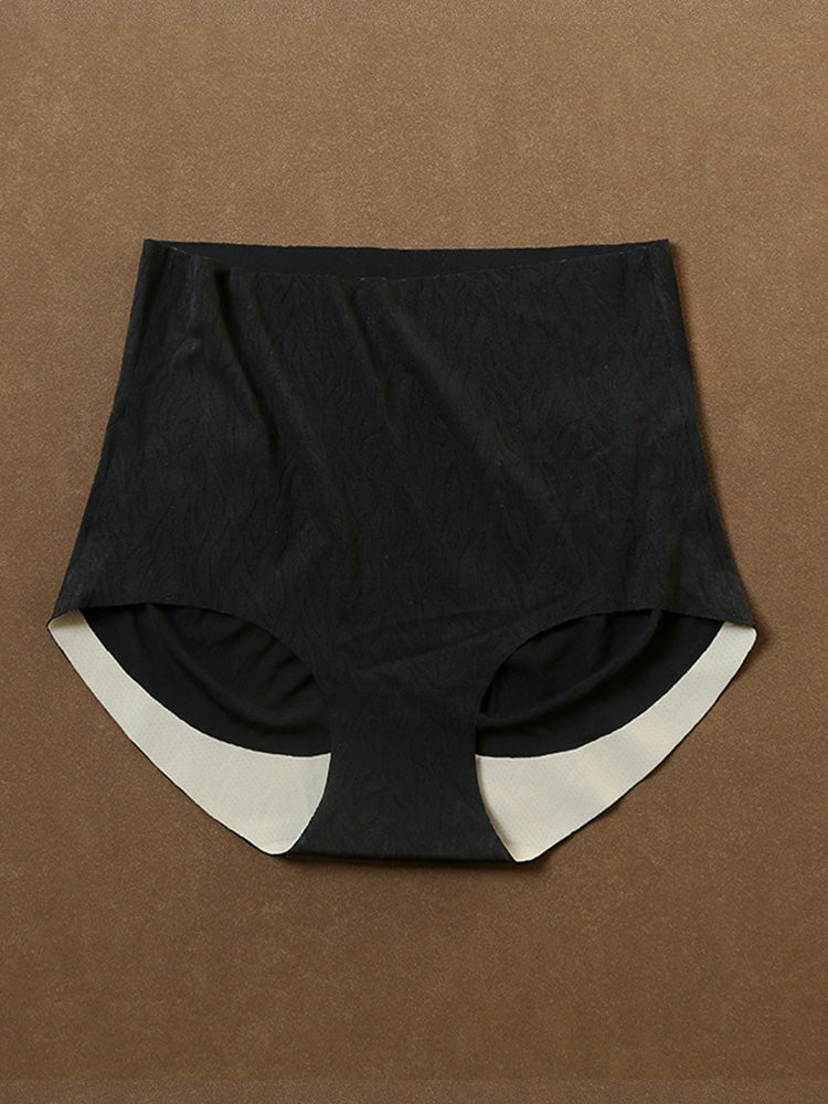 【在庫処分】ヒップアップ加工 ハイウェストシームレスショーツ はきこみ丈ふかめ