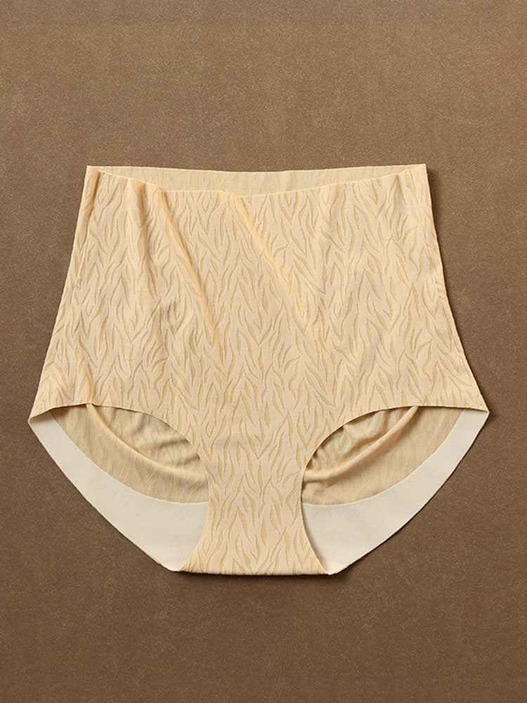 【在庫処分】ヒップアップ加工 ハイウェストシームレスショーツ はきこみ丈ふかめ