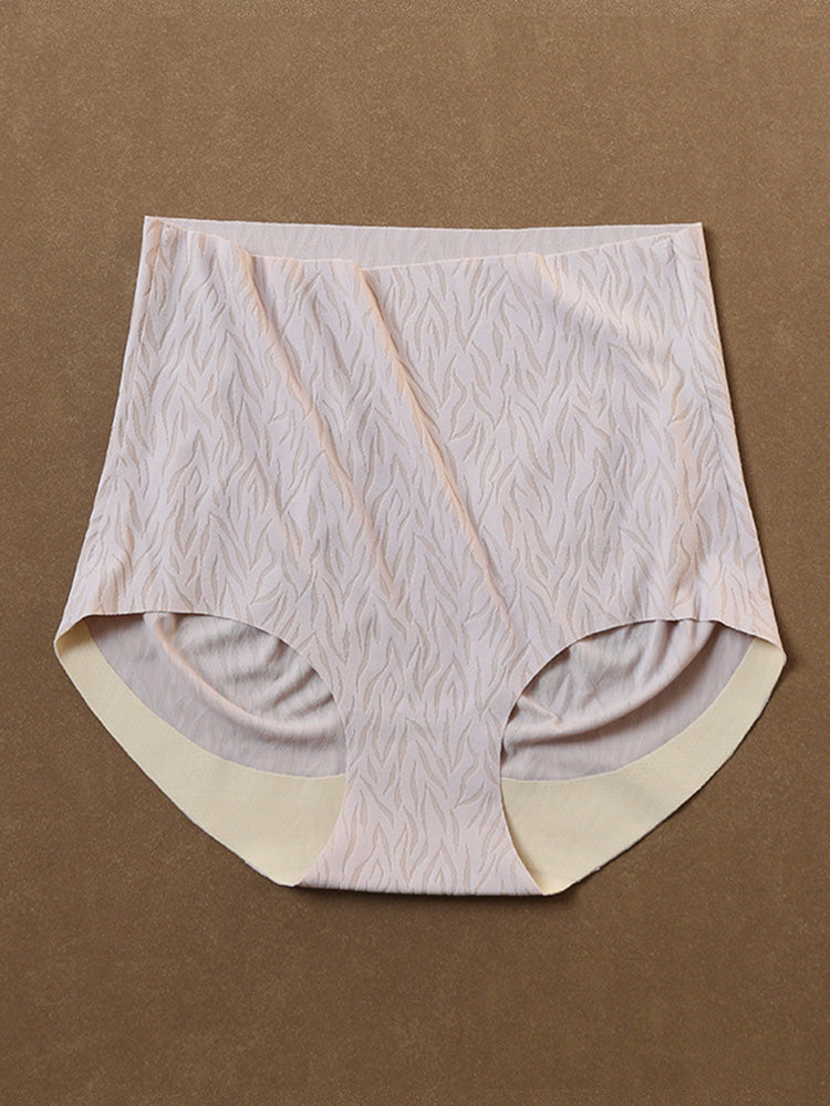 【在庫処分】ヒップアップ加工 ハイウェストシームレスショーツ はきこみ丈ふかめ