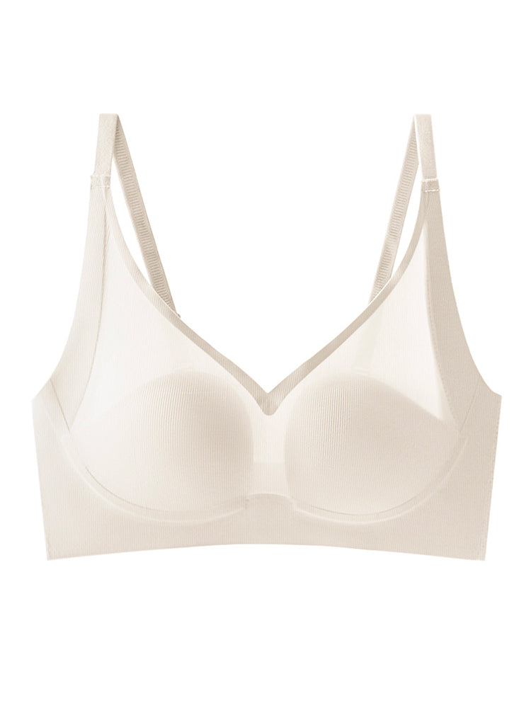 【在庫処分】極薄 シームレス ノンワイヤーブラ