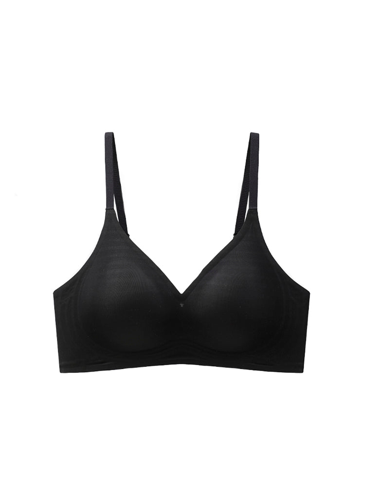 【ノンワイヤー】抜群の通気性 シームレスブラ