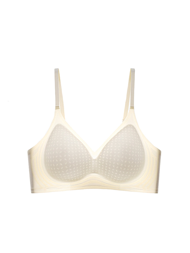 【ノンワイヤー】抜群の通気性 シームレスブラ