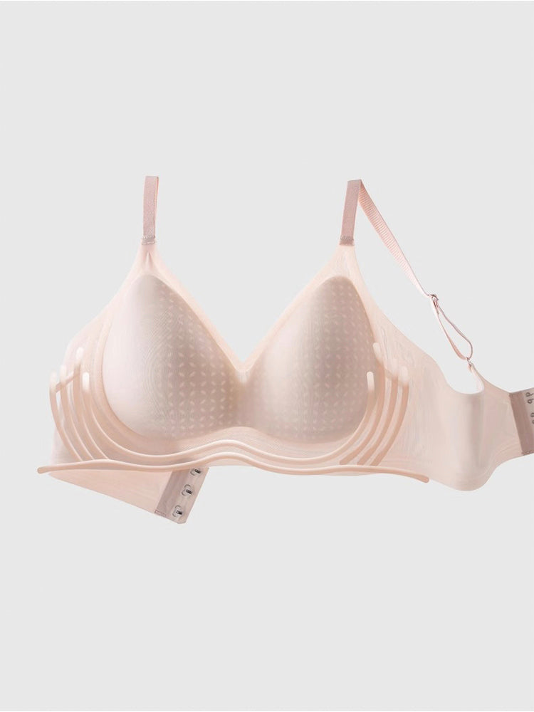 【ノンワイヤー】抜群の通気性 シームレスブラ