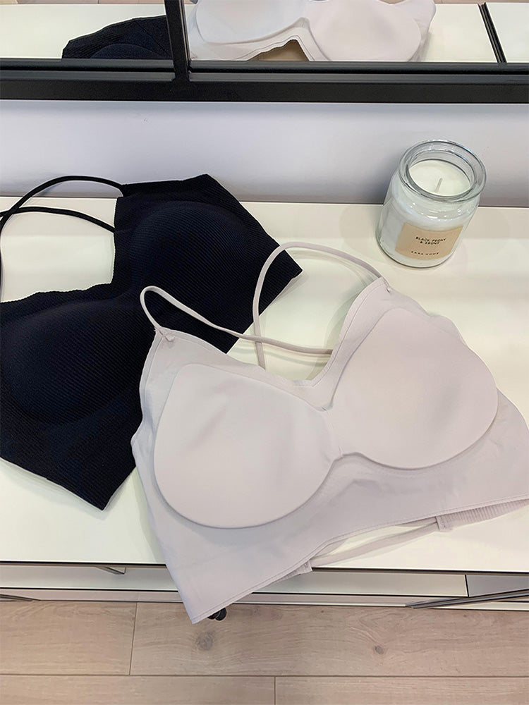 【ノンワイヤー】美背中シームレスブラトップ