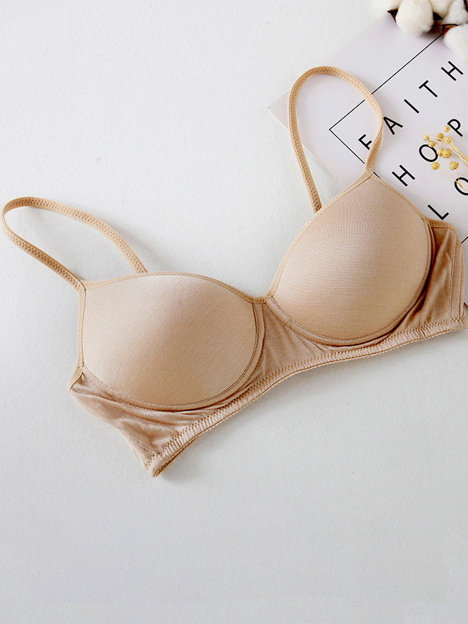 【ノンワイヤー】軽いつけごこち ノンワイヤーブラ 100%マルベリーシルク