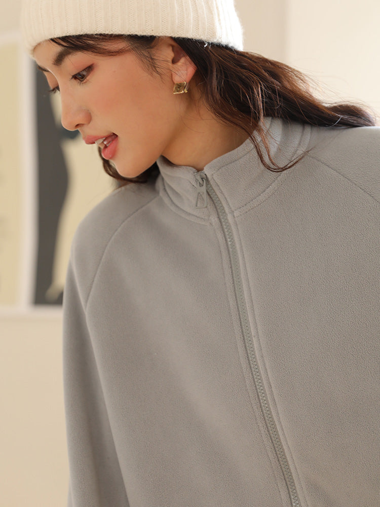 微起毛 ボアパーカ