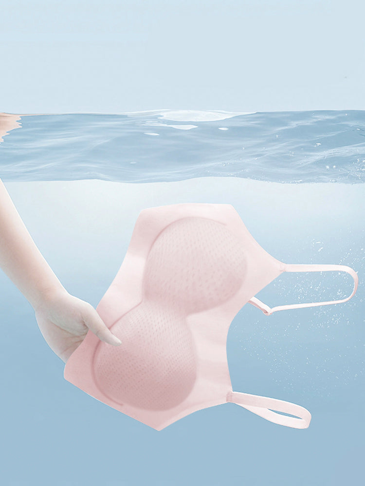 【ノンワイヤー】薄手無縫製 冷感 ブラトップ