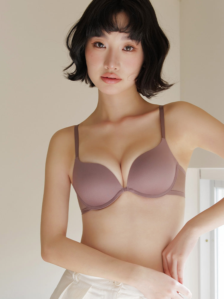 【ワイヤー入り】谷間メイクブラ アウターに響かない