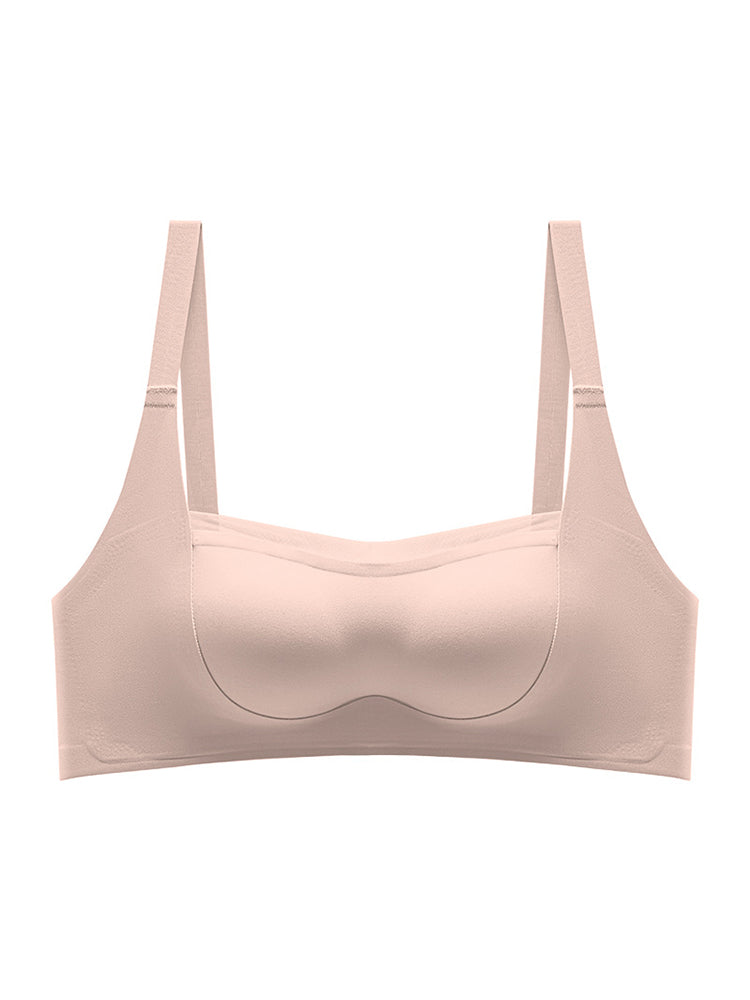 【在庫処分・ノンワイヤー】下厚カップシームレス ノンワイヤーブラ