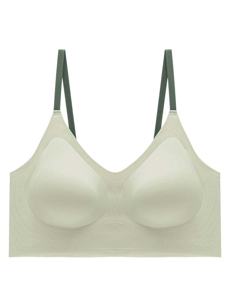【在庫処分・3/4カップ】ノンワイヤー シームレス プッシュアップブラ