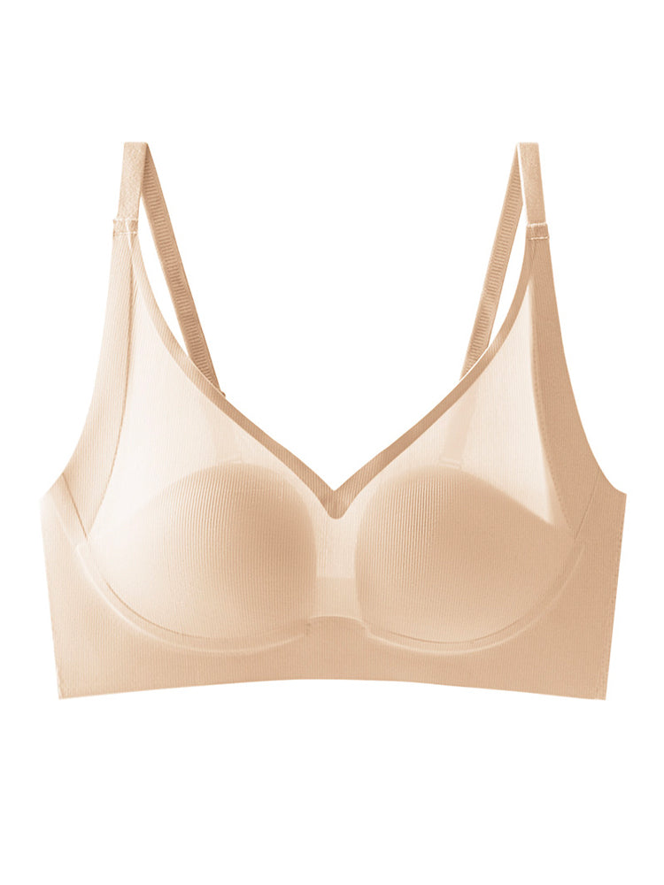【在庫処分】極薄 シームレス ノンワイヤーブラ