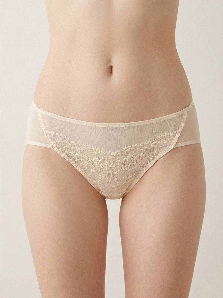 【Silky Comfort】軽やか薄手カップ ノンワイヤーブラ ペアショーツ
