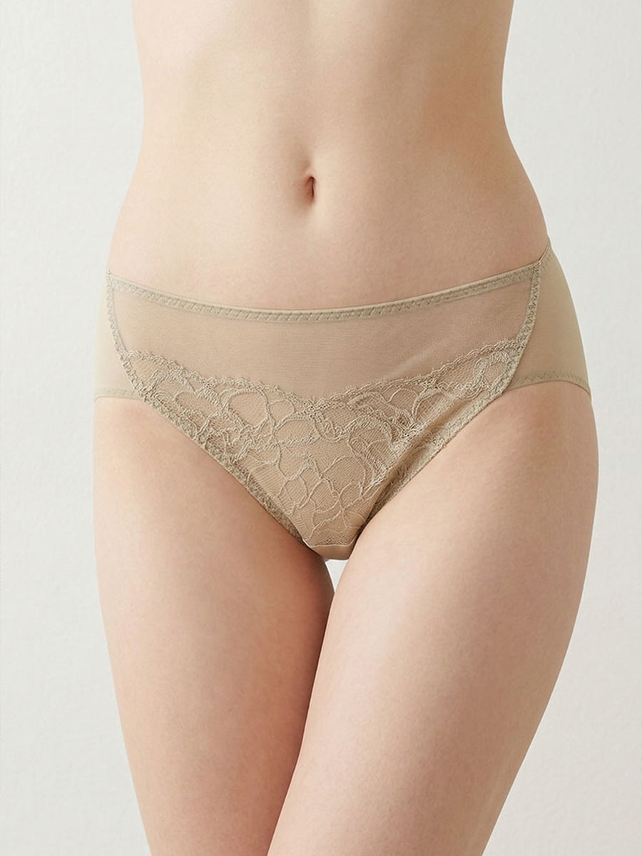 【Silky Comfort】軽やか薄手カップ ノンワイヤーブラ ペアショーツ