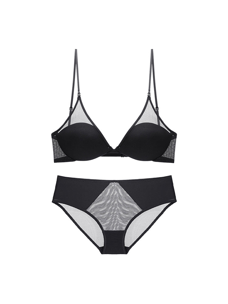 【ノンワイヤー】着こなし6WAY メッシュ構造美背中ノンワイヤーブラ