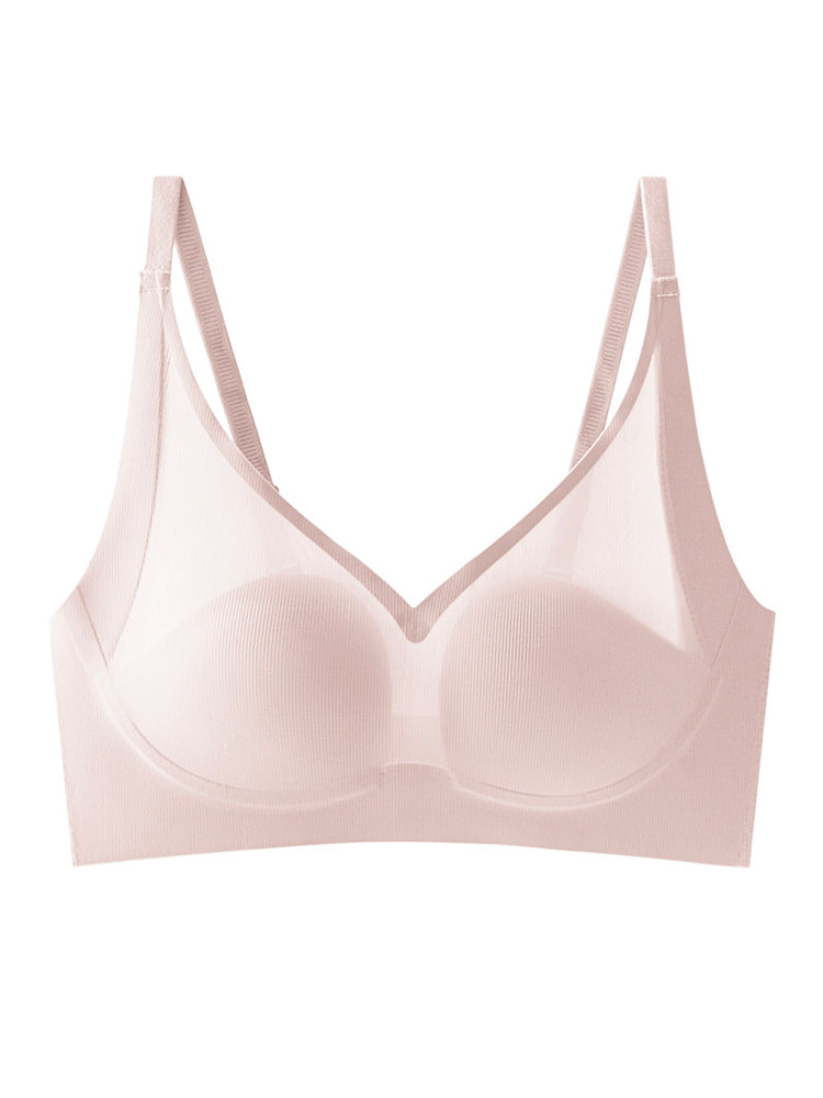 【在庫処分】極薄 シームレス ノンワイヤーブラ