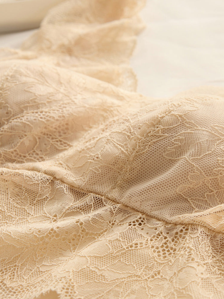 【ノンワイヤー】総レース通気 ナイトブラ