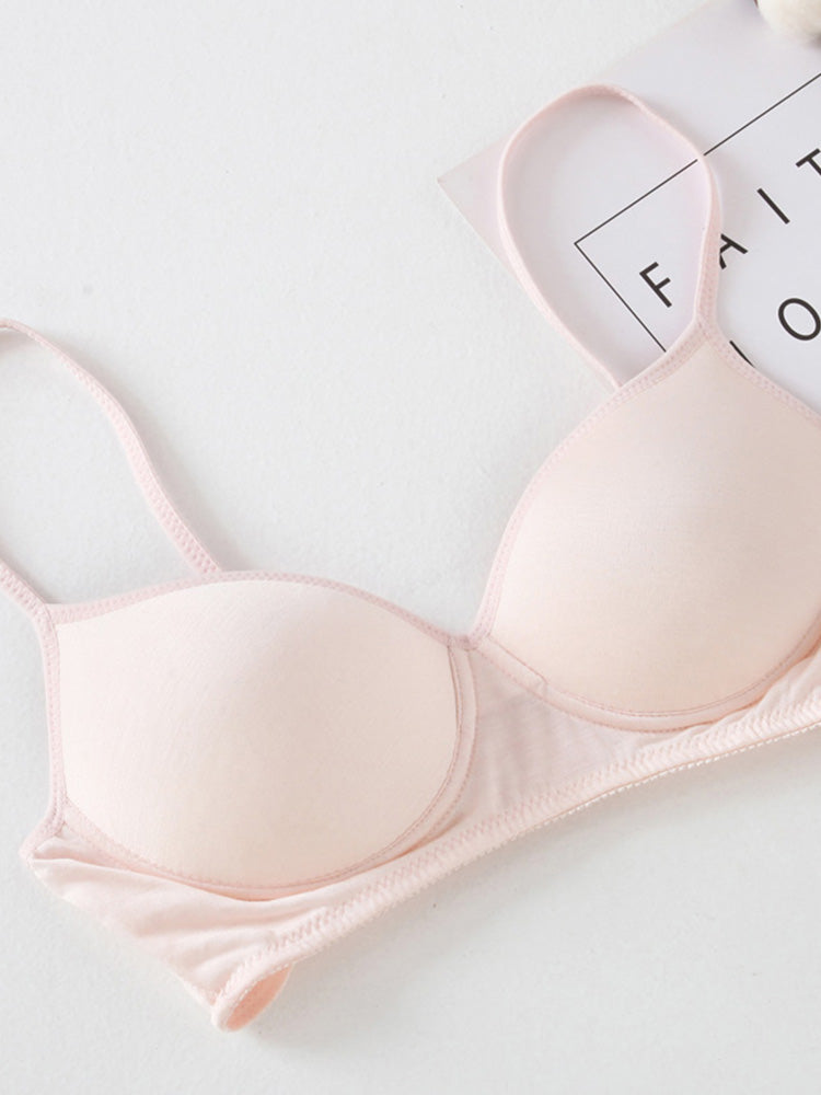 【ノンワイヤー】軽いつけごこち ノンワイヤーブラ 100%マルベリーシルク