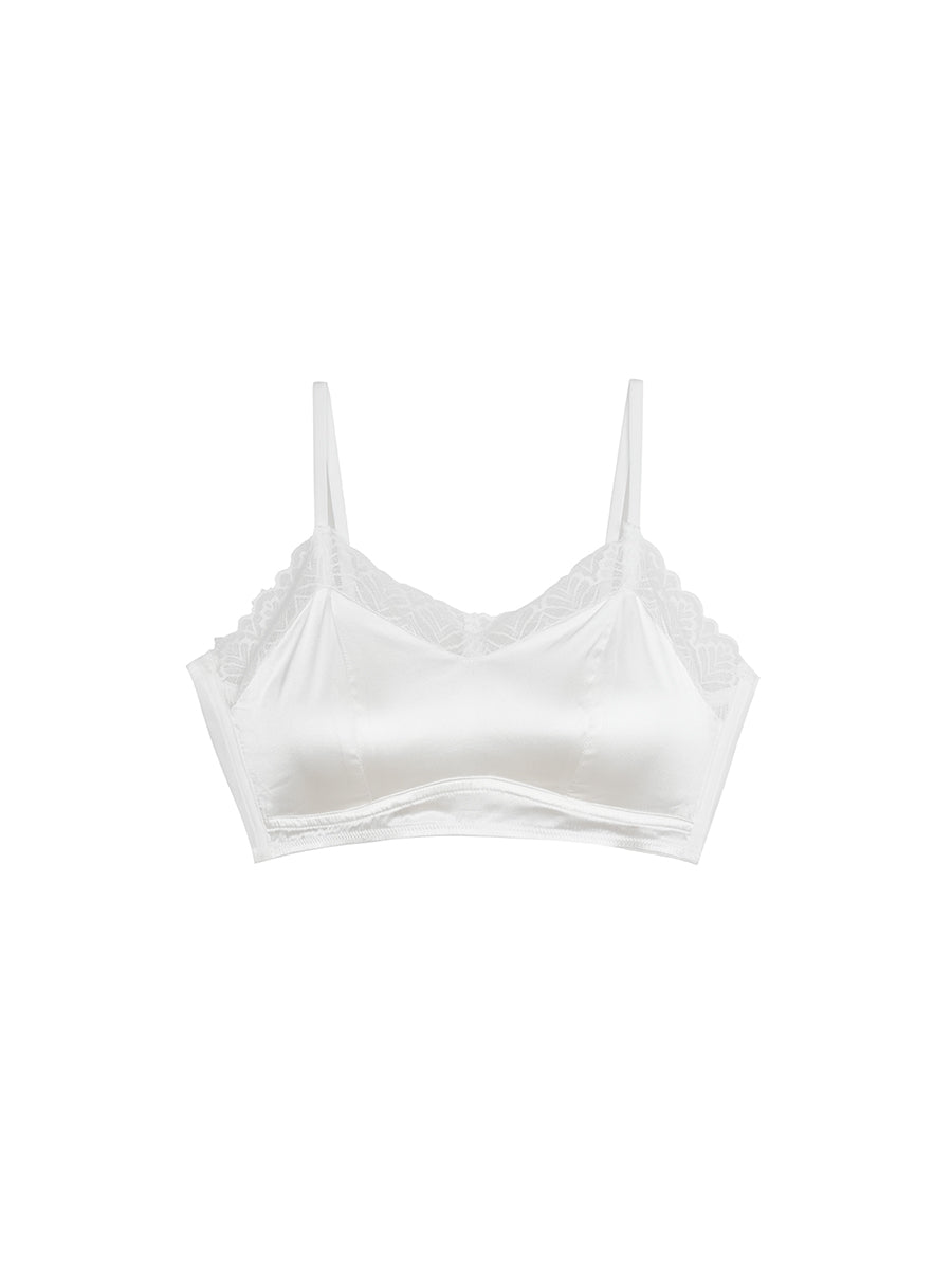 【Silky Comfort】贅沢シルク 総レースブラ