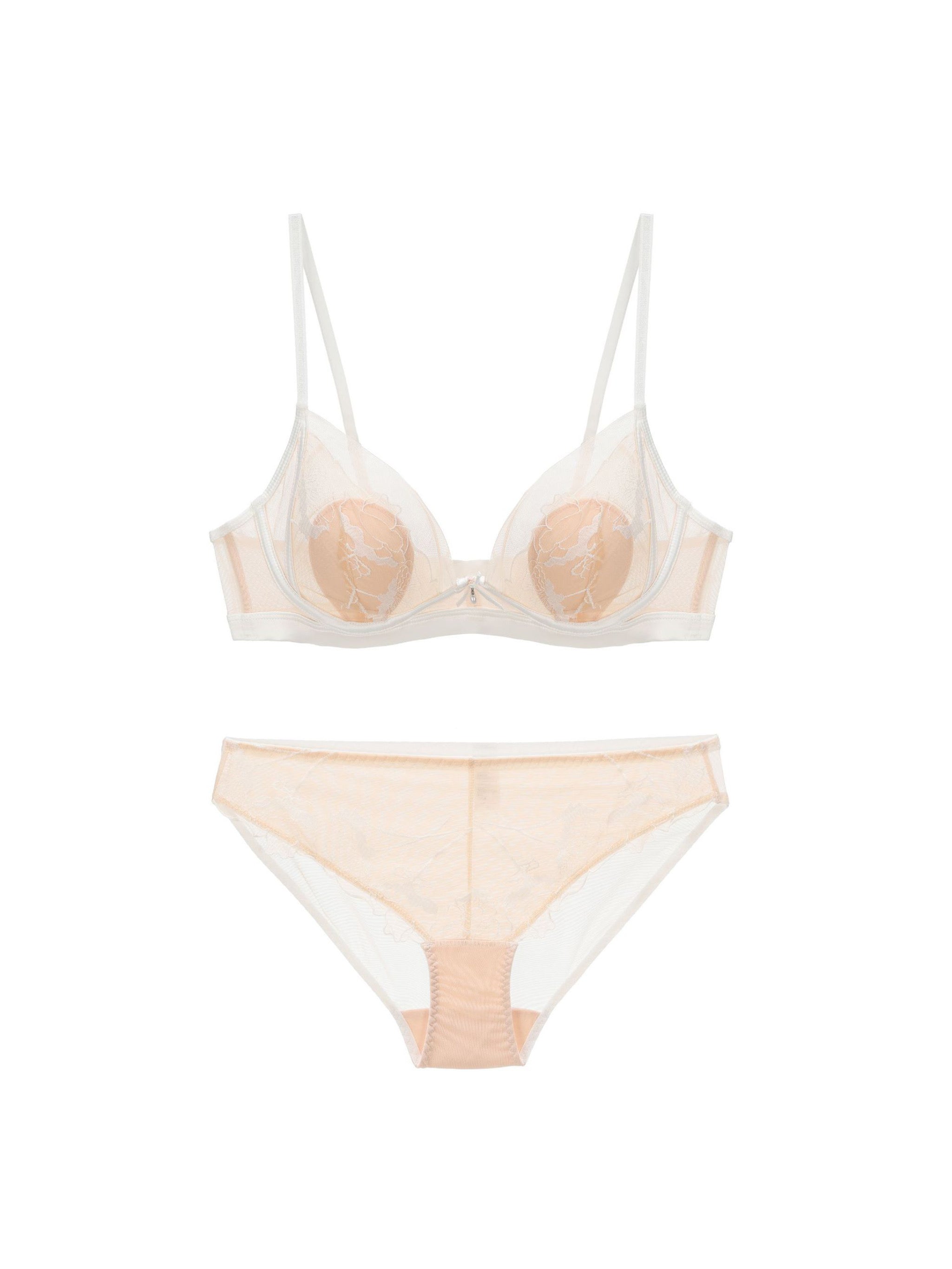 【A~D・ワイヤー入り】大人セクシー ローズ刺しゅうブラセット