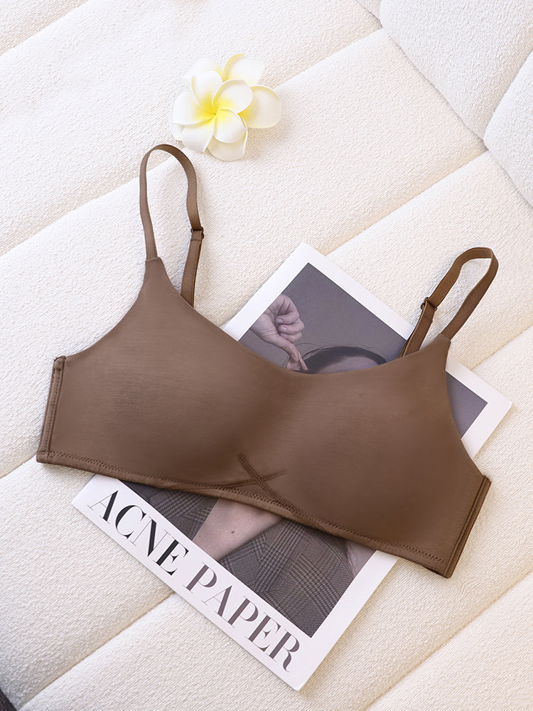 【ノンワイヤー】モーダルノンワイヤーブラ 薄くて肌触りよい