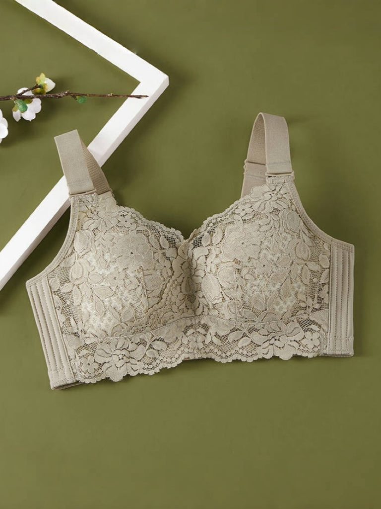 【在庫処分・ノンワイヤー】通気メッシュ構造カップ 小さく見えブラ