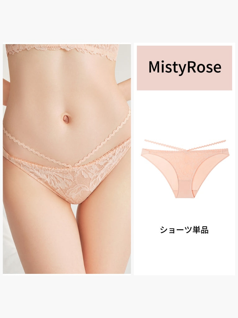 【エアリー・ノンワイヤー】配色ブラジャー&ショーツ