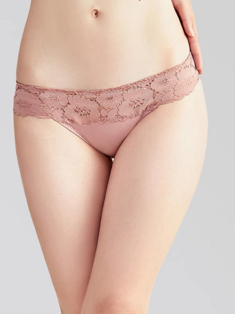 下厚パッド 花柄総レースブラジャー ペアショーツ