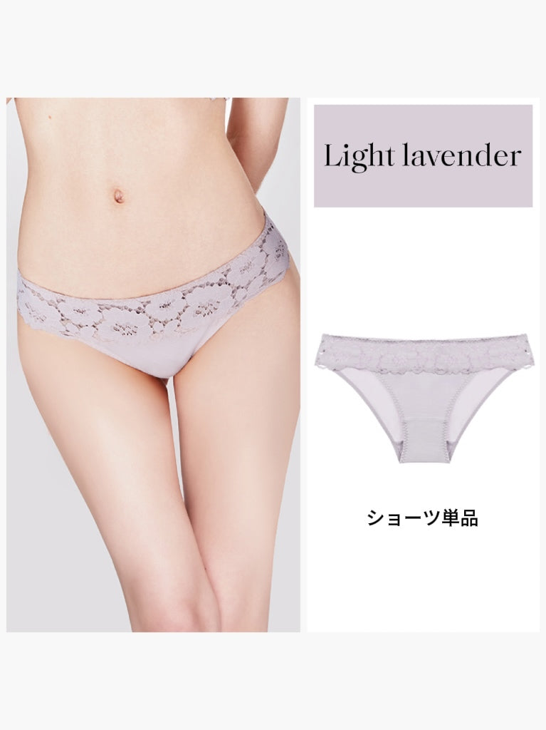 下厚パッド 花柄総レースブラジャー ペアショーツ