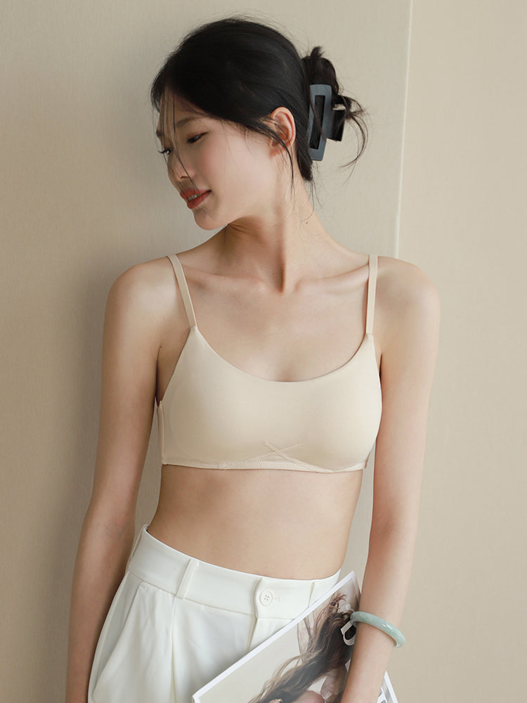 【ノンワイヤー】モーダルノンワイヤーブラ 薄くて肌触りよい