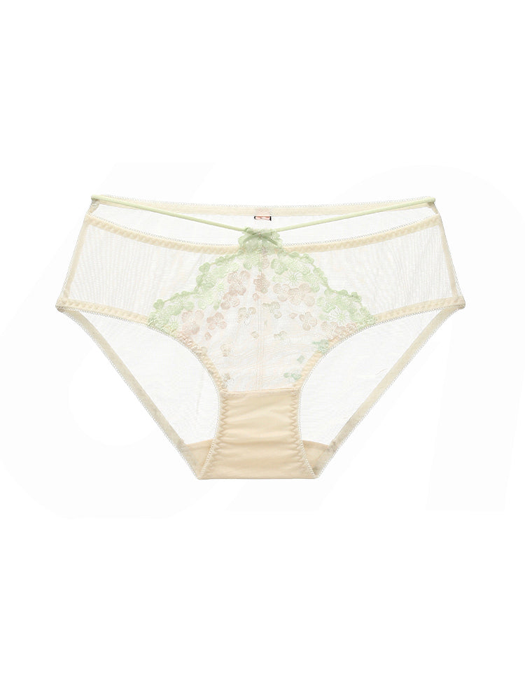 【在庫処分】刺繍レース可愛い花柄 ショーツ&ブラジャー