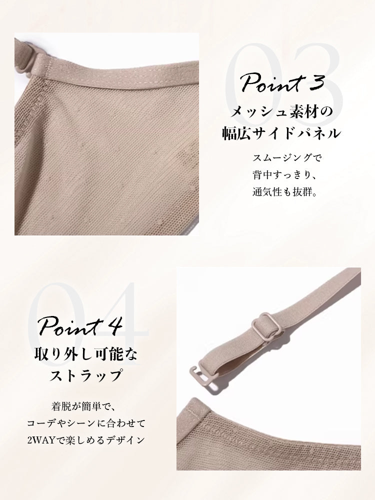 【ノンワイヤー盛れる】バイカラー花柄総レースブラ&ショーツ