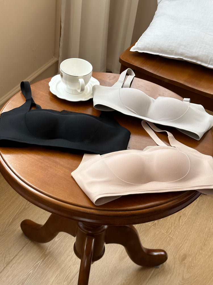 【在庫処分・ノンワイヤー】下厚カップシームレス ノンワイヤーブラ