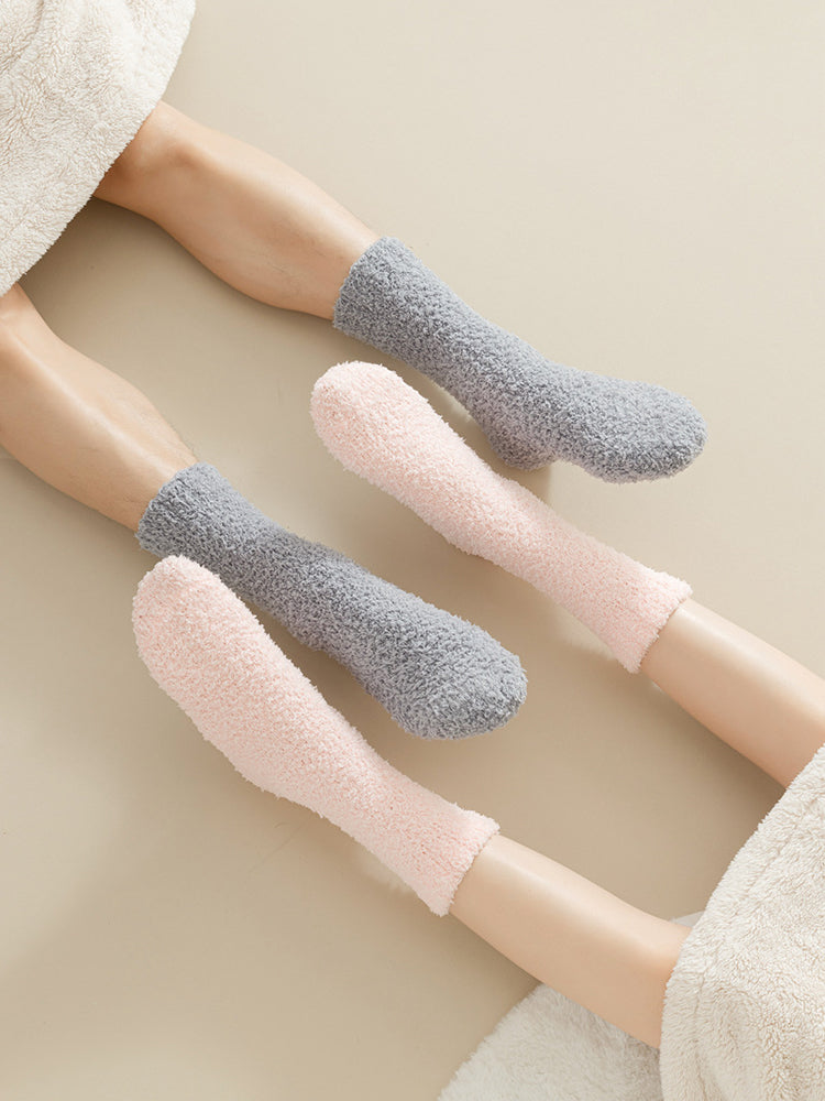 ソフトフラッフィーカップルソックス