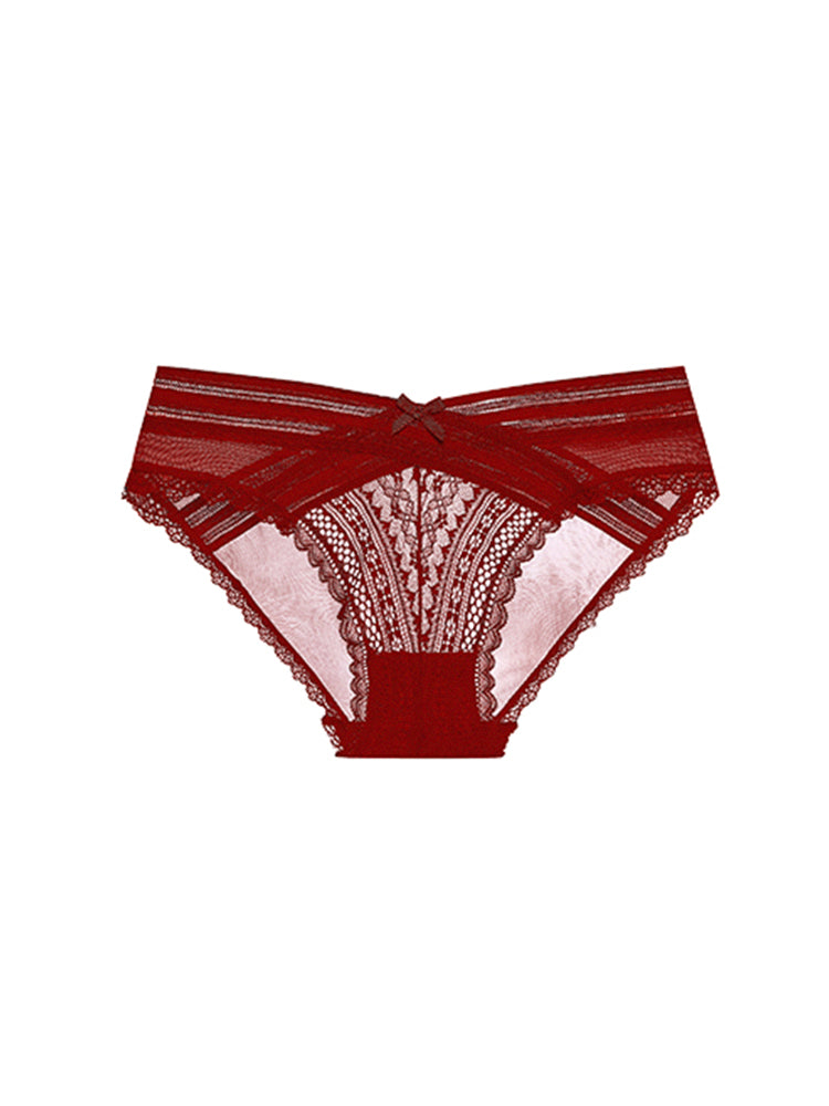 【ノンワイヤー】Vネック 総レースブラセット