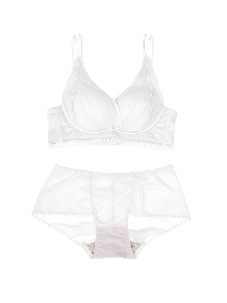 【ノンワイヤー盛れる】谷間メイク ブラ&ショーツセット