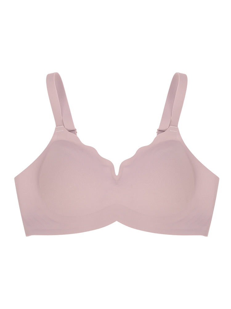 【在庫処分】シームレスブラ 一体型パッド取り外し可能