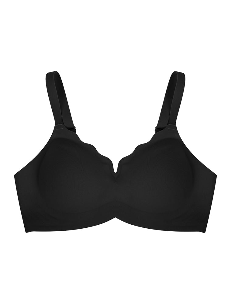 【在庫処分】シームレスブラ 一体型パッド取り外し可能