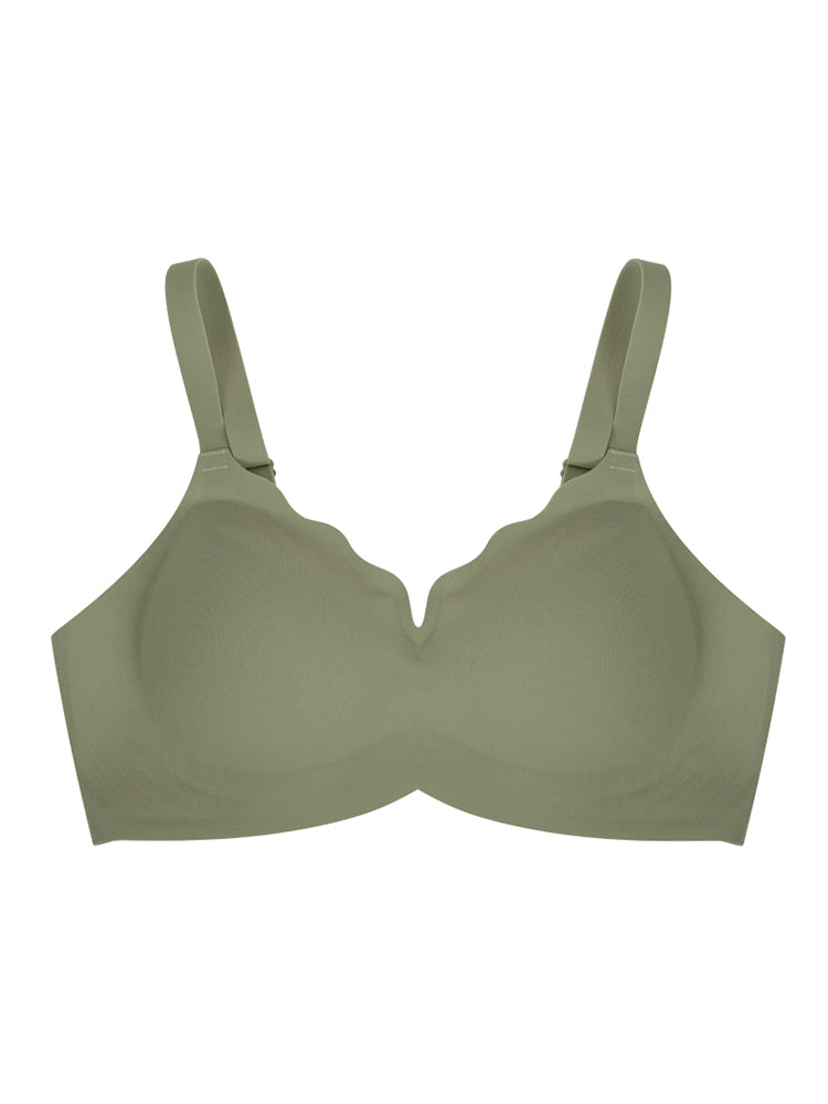 【在庫処分】シームレスブラ 一体型パッド取り外し可能