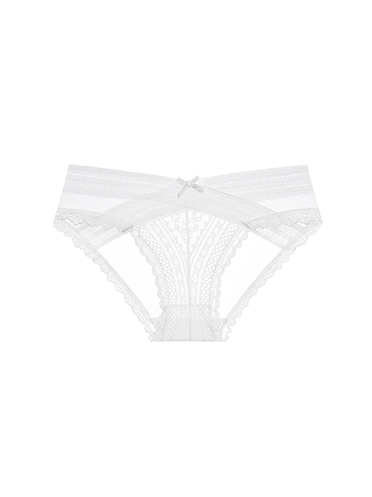 【ノンワイヤー】Vネック 総レースブラセット