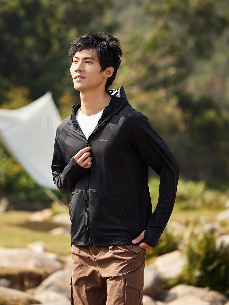 【在庫処分】着るだけUV対策 接触冷感パーカー(男性)