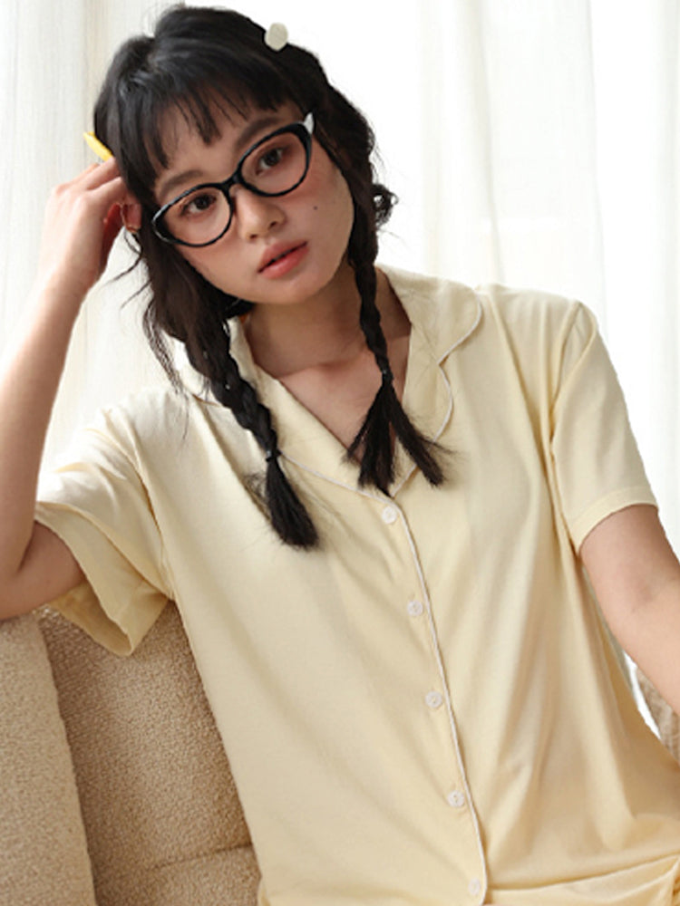 【ソフトタッチ】半袖＆ショーツ ルームウェア2 点セット