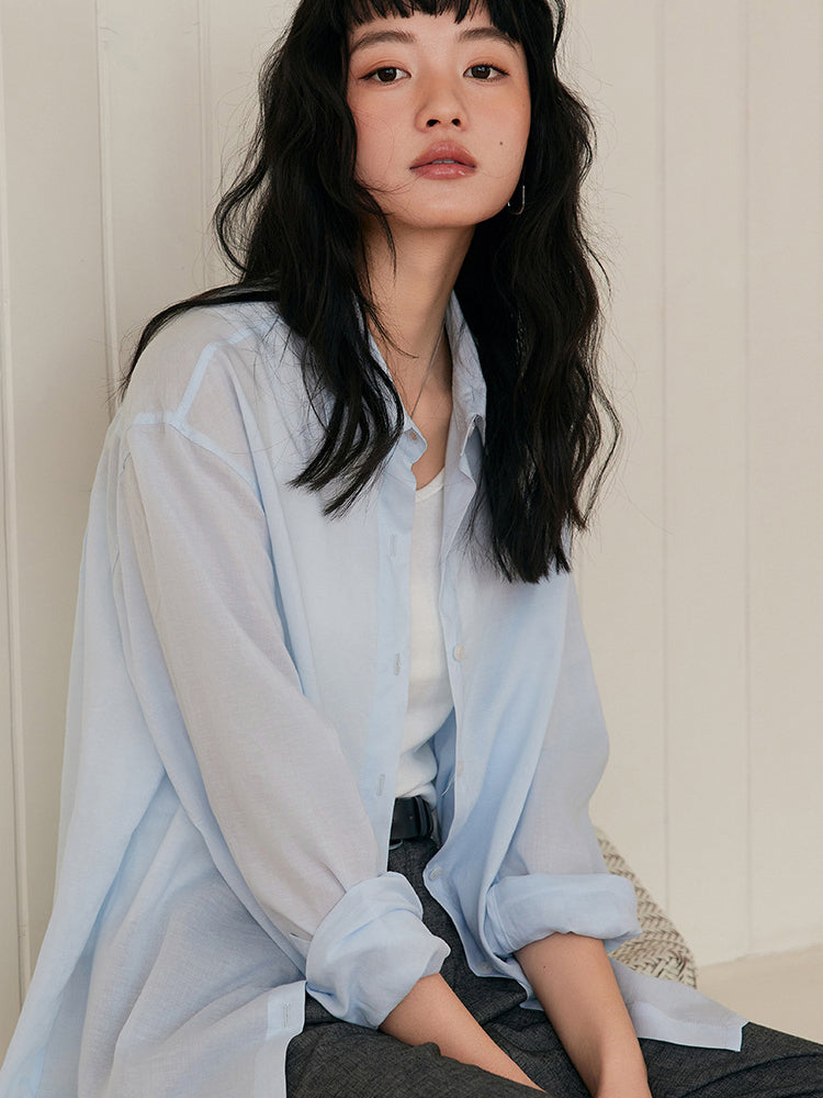 ライセル繊維 シアーシャツ