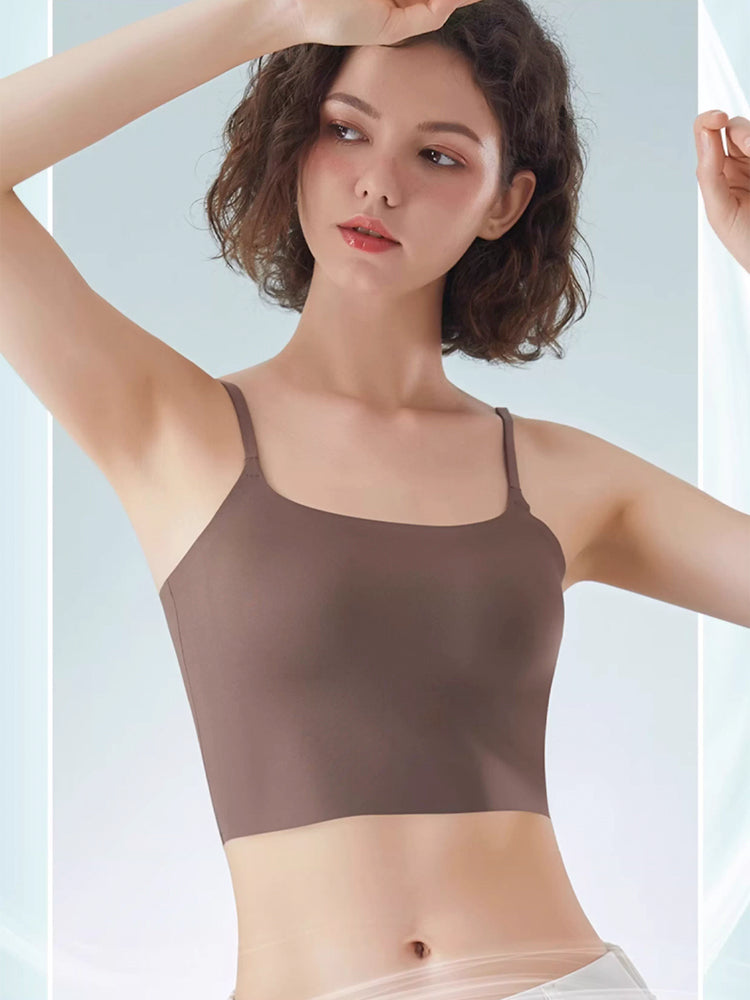 【在庫処分・パッド付き】シームレスキャミソール