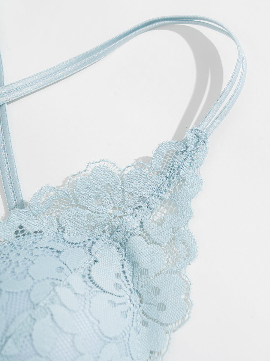 【Blossom】フロントホック ノンワイヤーブラ＆ショーツ