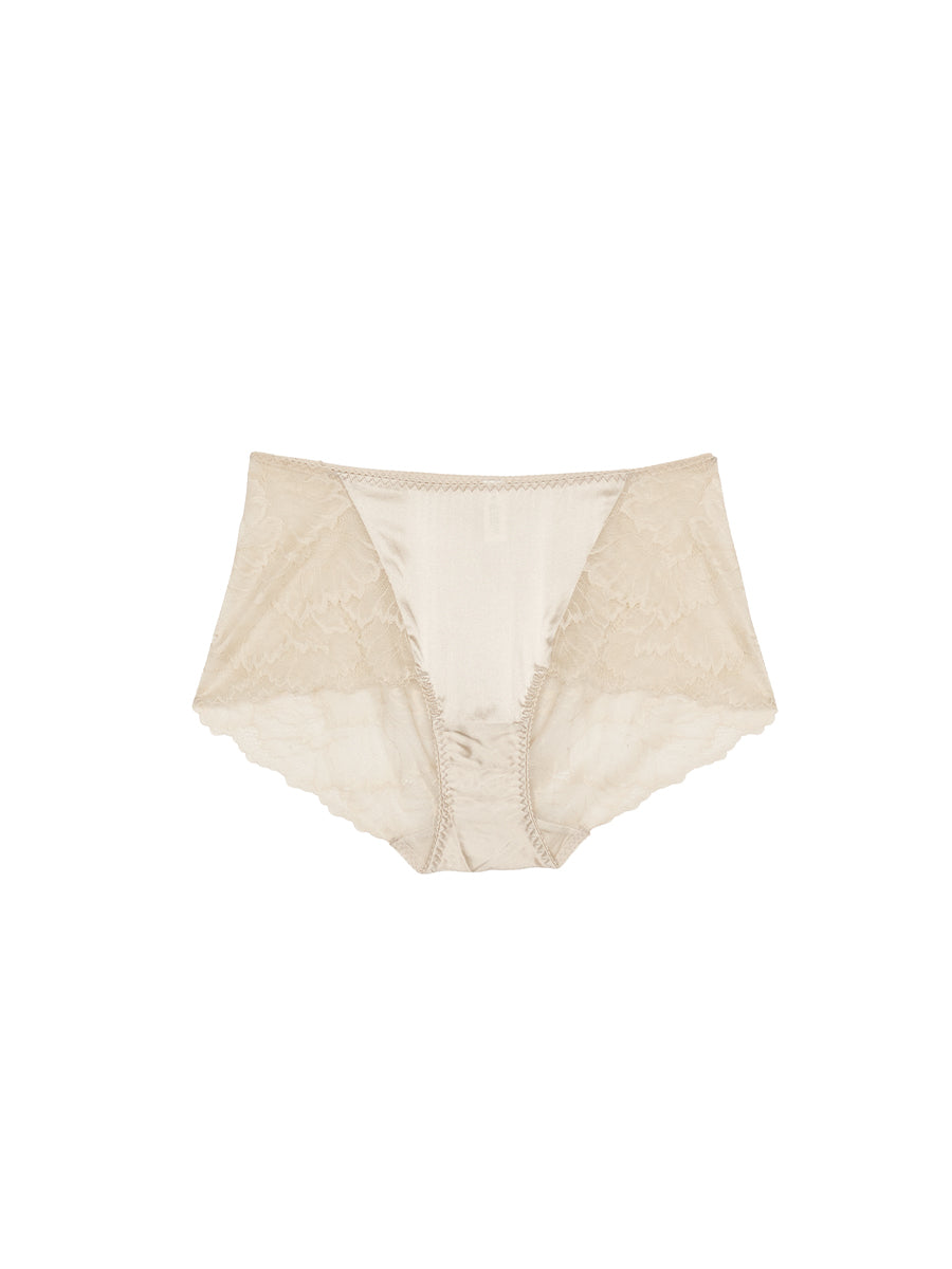 【Silky Comfort】花柄レース 柔らかフィットショーツ